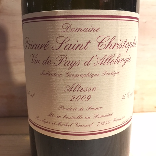 Vin Blanc Savoie Michel Grisard Altesse IGP 2009