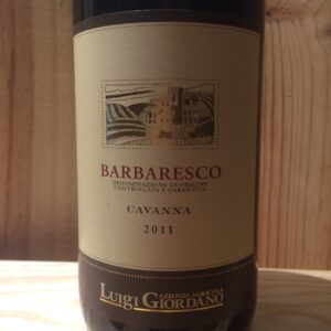 Barbaresco Cavanna Piémont Luigi Giordano 2011