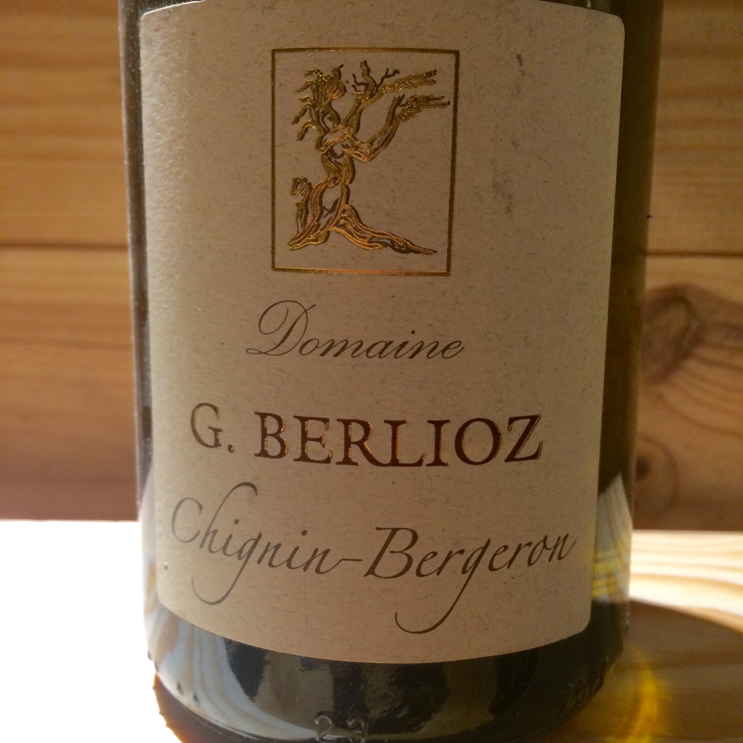 Vin Blanc Savoie Chignin Bergeron Gilles Berlioz 2007