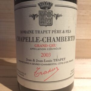 Chapelle Chambertin Trapet père et fils 2003
