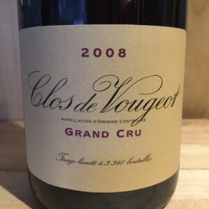 Clos de Vougeot Domaine de la Vougeraie 2008