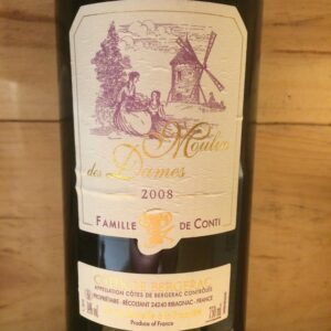 Côtes de Bergerac rouge Moulin des Dames Château Tour des Gendres  Famille Conti 2008
