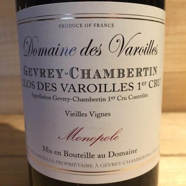 Gevrey Chambertin 1e cru Clos des Varoilles Domaines des Varoilles 2010