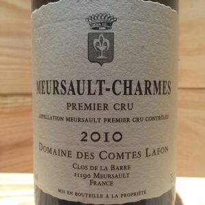 Meursault Charmes Comte Lafon 2010