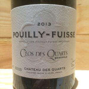 Pouilly Fuissé Clos des quarts Lafon et Merlin 2013