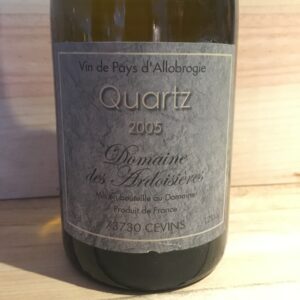Quartz Domaine des Ardoisiéres I.G.P Allobrogie Brice Omont 2005