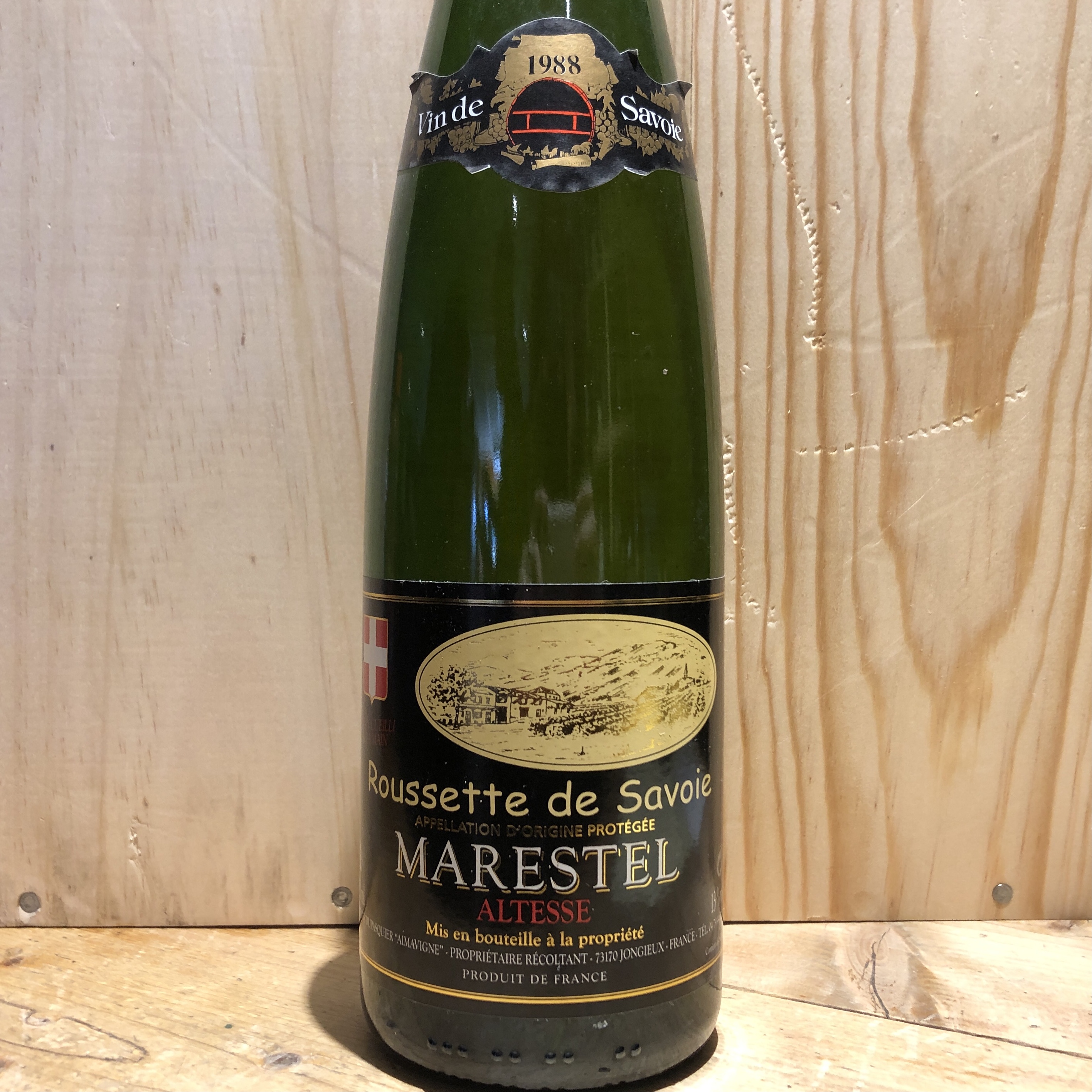 Vin Blanc Savoie Roussette de Savoie Marestel Domaine Dupasquier 1988