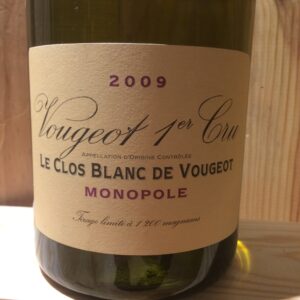 Magnum Vougeot 1er cru  Le Clos Blanc Domaine de la Vougeraie 2009