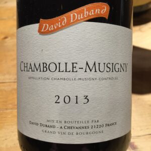 Chambolle Musigny Duband 2013
