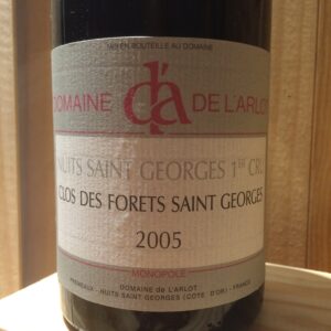 NUIT ST GEORGES 1ER CRU CLOS DES FORÊTS ST GEORGES 2005 DOMAINE DE L'ARLOT