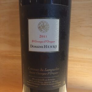 Saint Georges D'orques Domaine Henry  2011