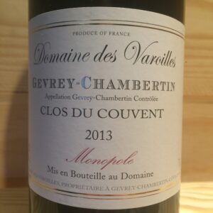 Gevrey - Chambertin Clos du Couvent 2013 Domaine des Varoilles