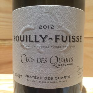 Pouilly Fuissé Clos des quarts Lafon et Merlin 2012