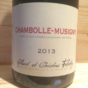Chambolle Musigny 2013 Christine et Gilbert Felettig
