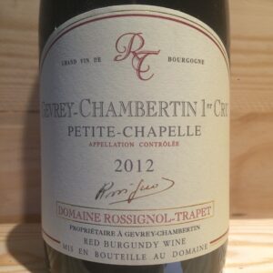 Gevrey Chambertin 1er cru Petite Chapelle 2012 Rossignol Trapet