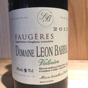 Faugères Valinière Domaine Léon Barral 2015