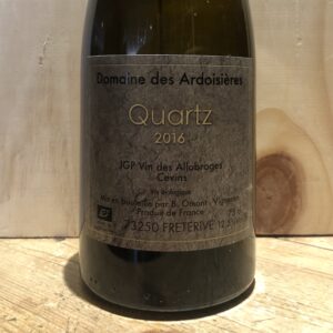 Vin Blanc Savoie Quartz Domaine des Ardoisières IGP Allobrogie Brice Omont 2016