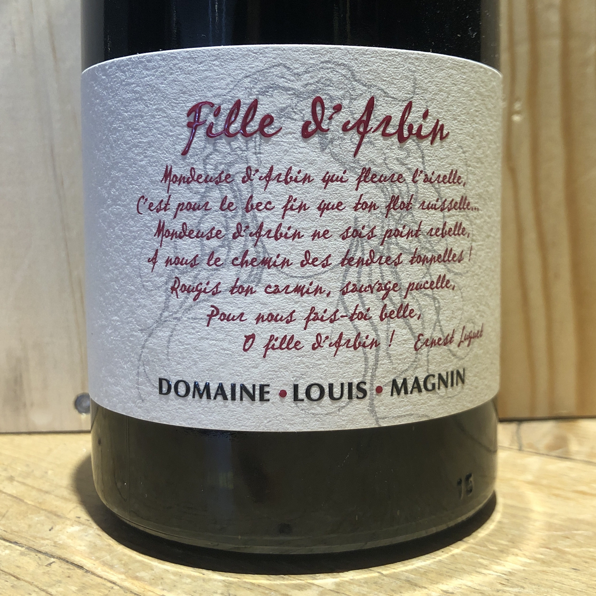 Vin Rouge Savoie Mondeuse La Fille D'Arbin Louis Magnin 2016 75 cl