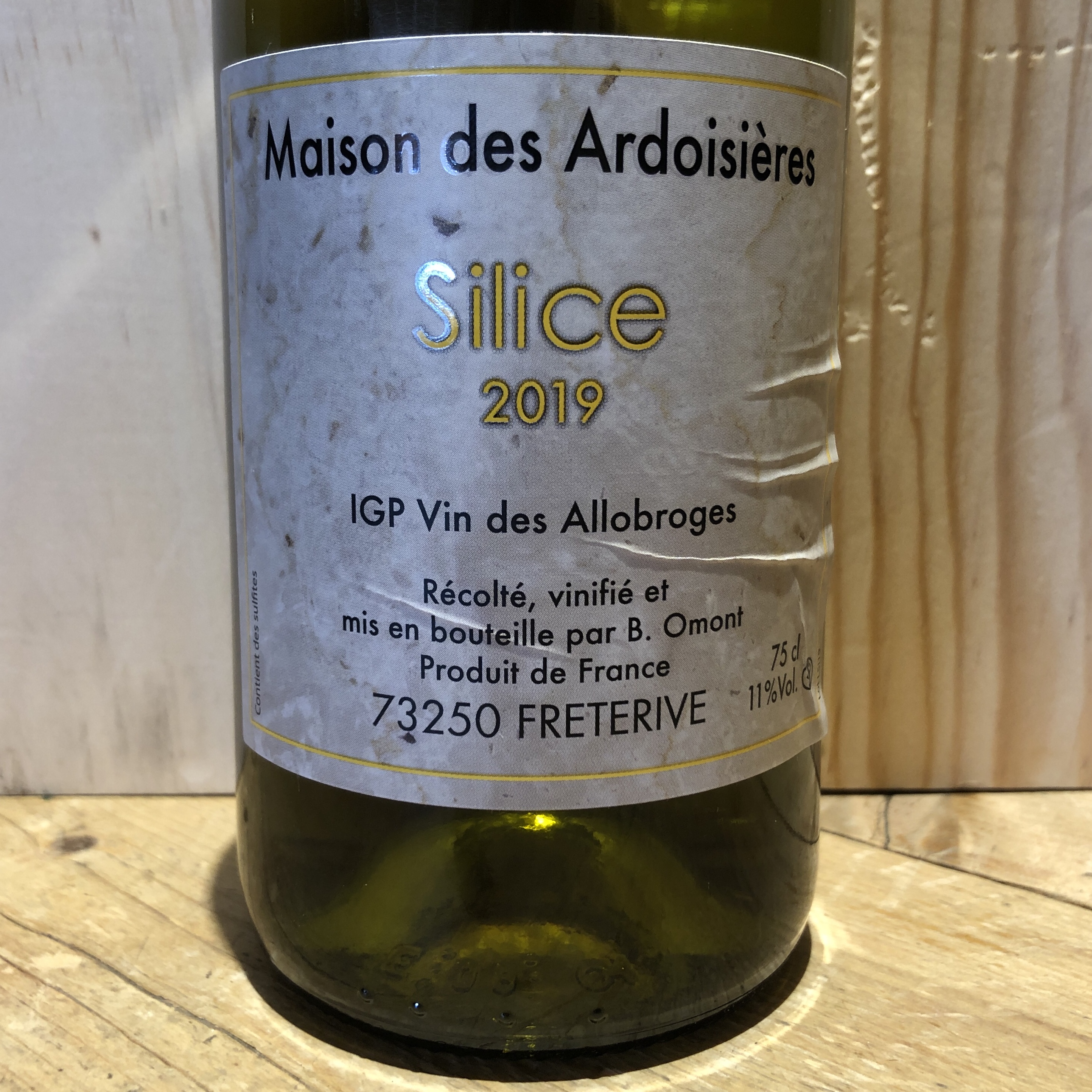 Savoie SILICE Domaine des Ardoisières IGP Vin des Allobroges Brice Omont 2019 75 cl