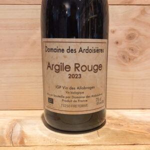 Argile Rouge Domaine des Ardoisières IGP Allobrogie Brice Omont 2023