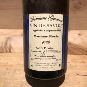 Mondeuse Blanche Prestige Jean Pierre et Philippe Grisard 2006